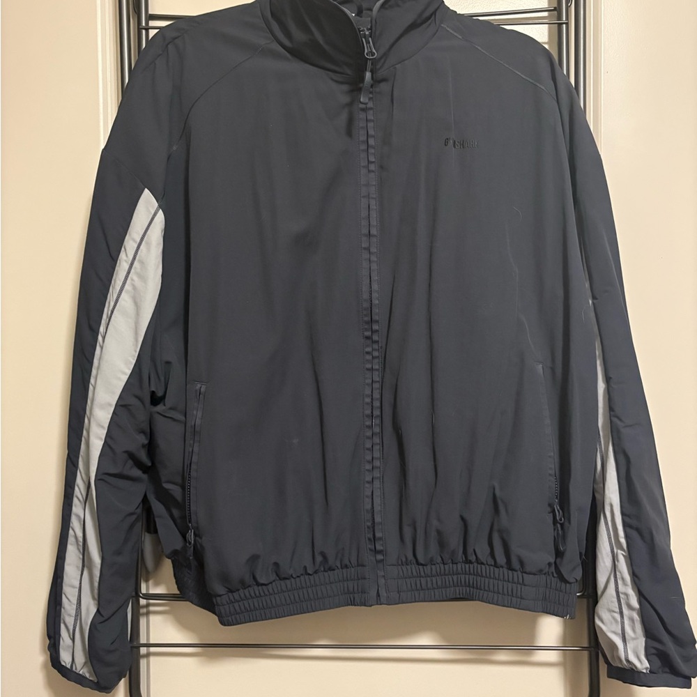 Gymshark Black and White Windbreaker Jacket